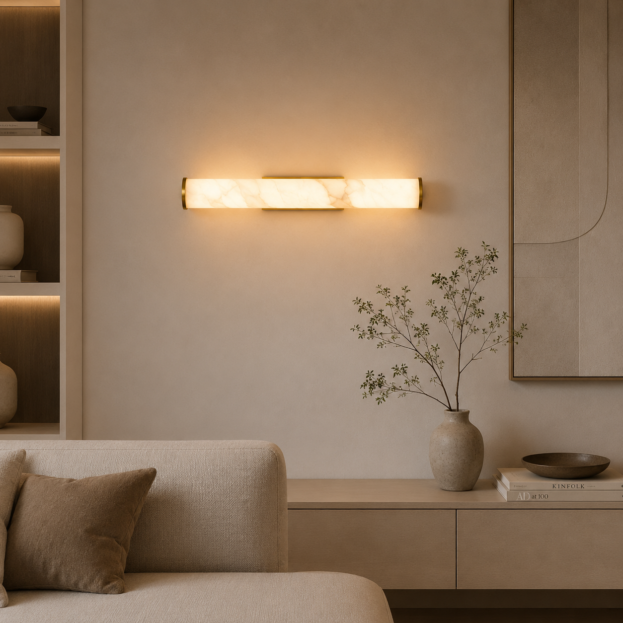 Casa Lumière Alabaster Wandlamp - Moderne Design Lamp & Warme Sfeerverlichting