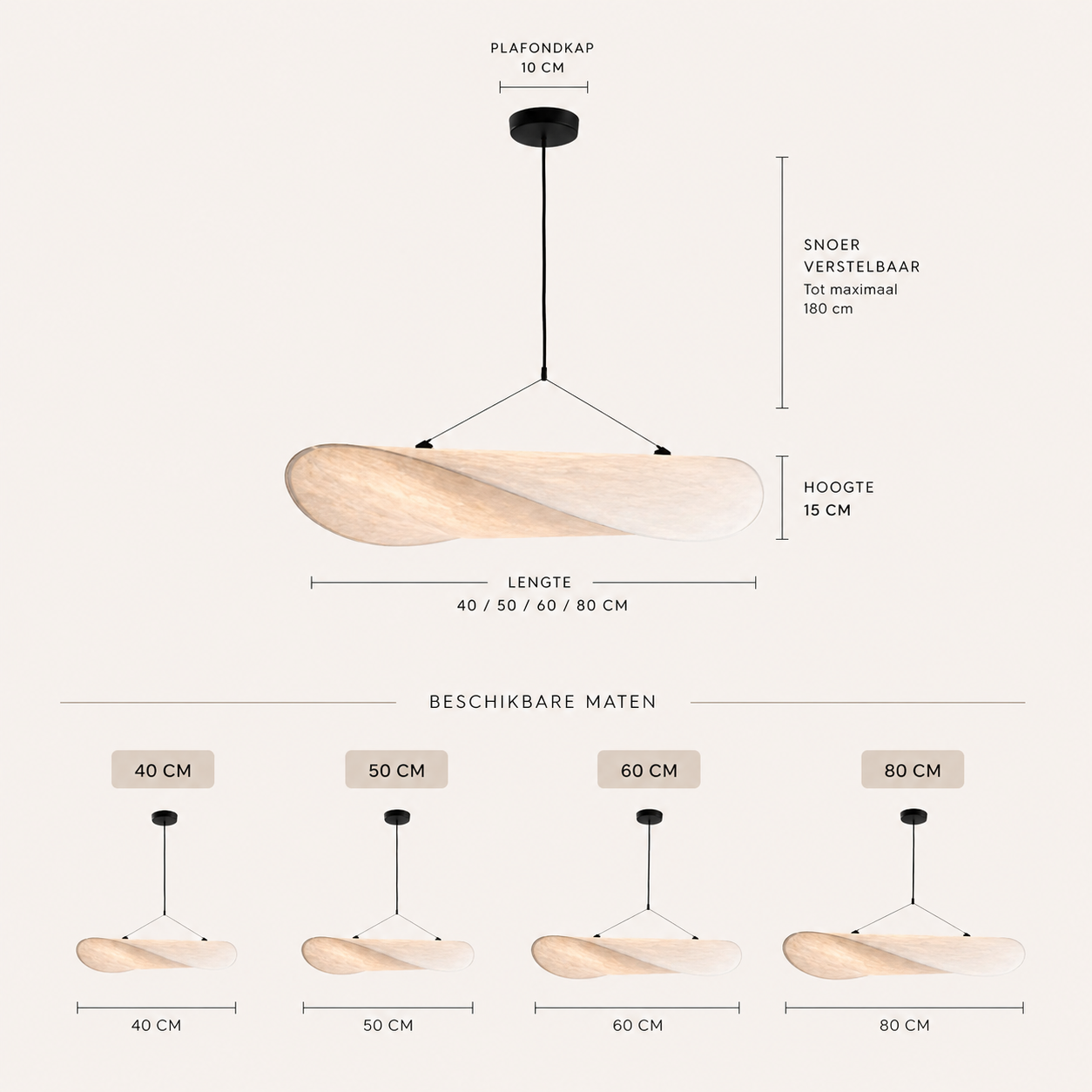Casa Lumière Japandi Zijde Stoffen Hanglamp - Organisch Minimalistisch Wit Design Lamp