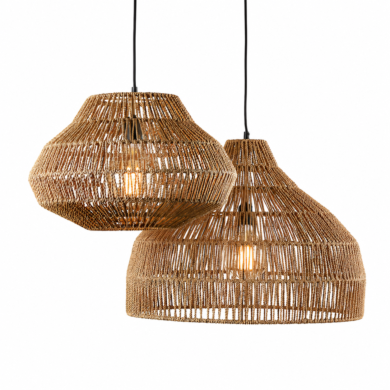 Casa Lumière Rotan Hanglamp in Boho Stijl - Warme Design Lamp Sfeerverlichting