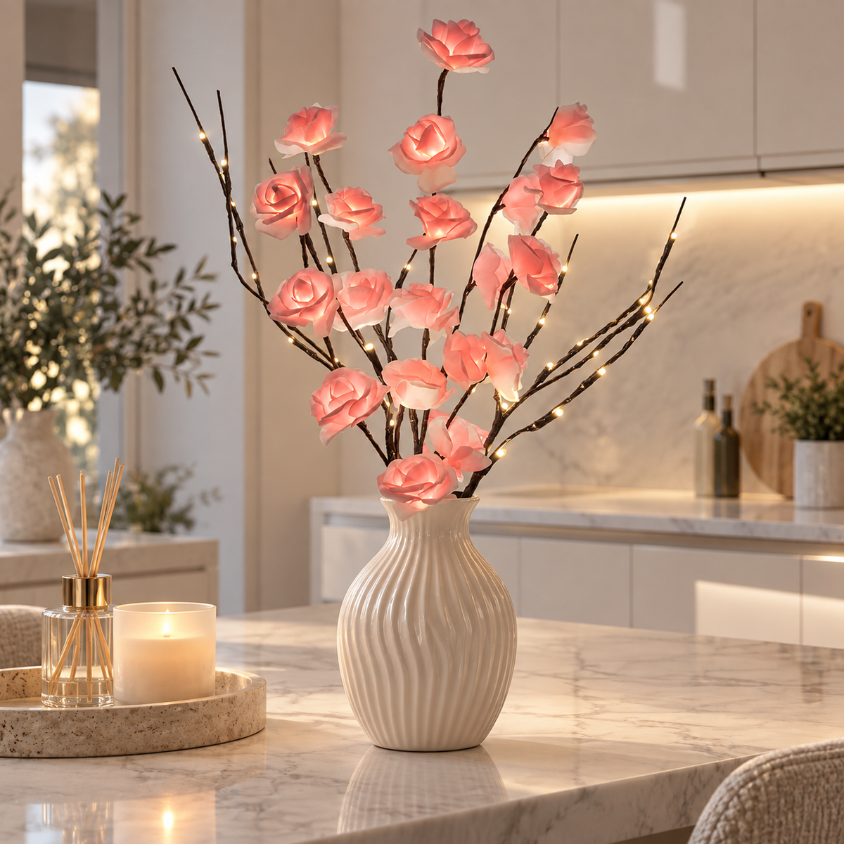 Casa Lumière Verlichte Decoratietakken - 7 Stijlen Design Lamp Sfeerverlichting
