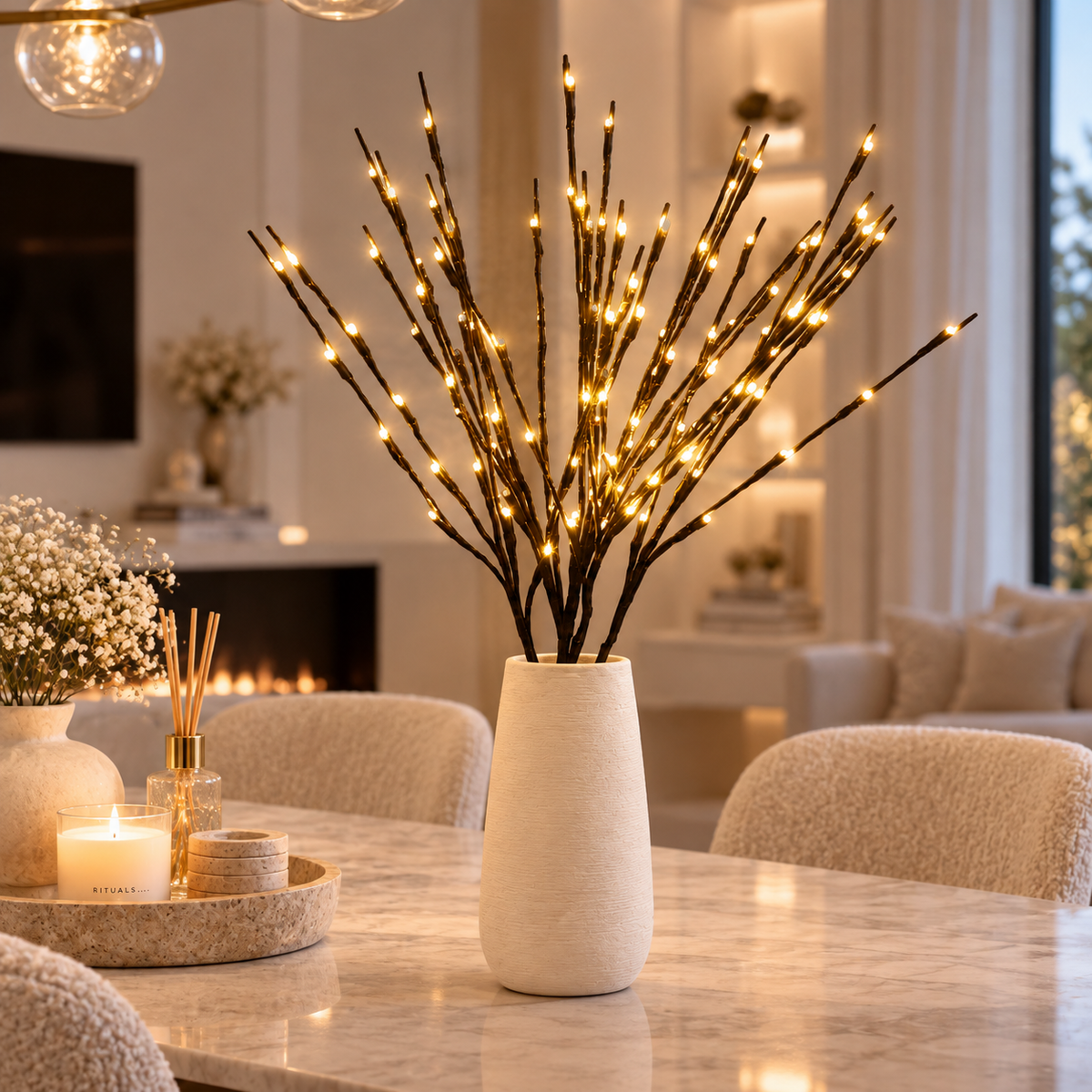 Casa Lumière Verlichte Decoratietakken - 7 Stijlen Design Lamp Sfeerverlichting