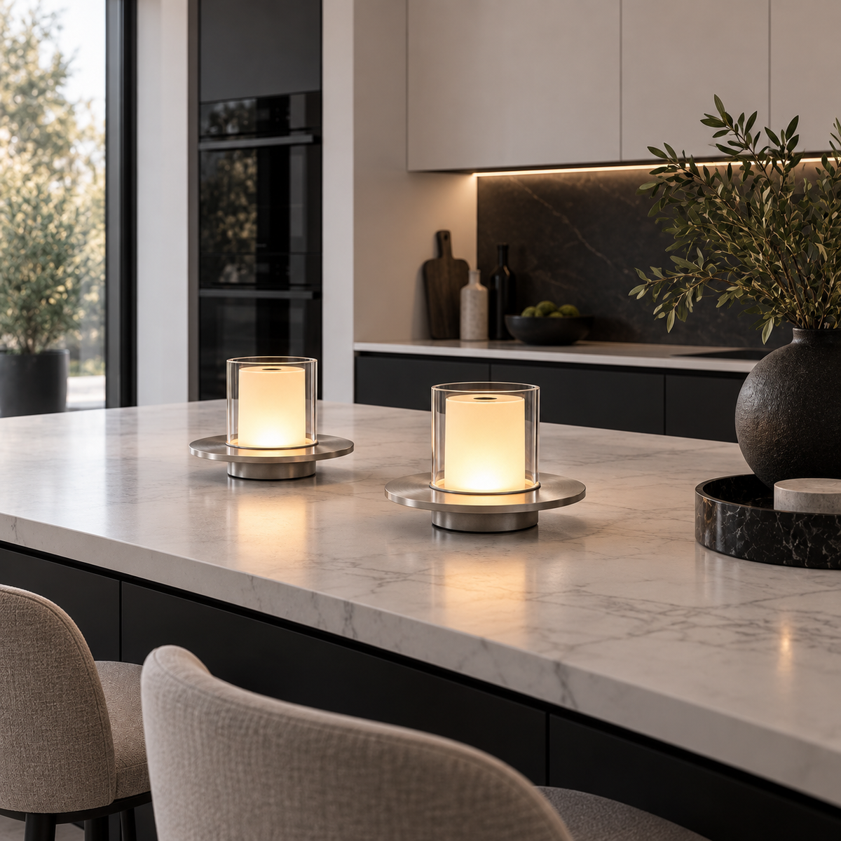 Casa Lumière Oplaadbare Tafellamp - Dimbare Kaarsenlamp