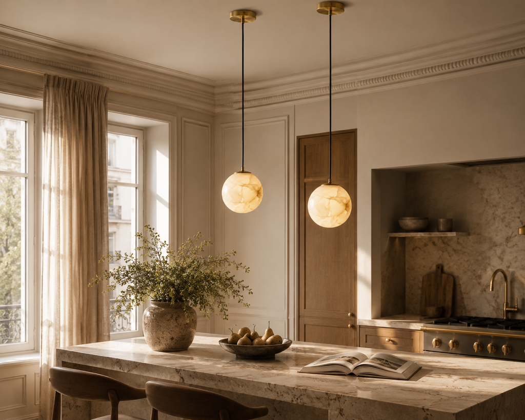 Casa Lumière Alabaster Hanglamp - Natuursteen Verlichting