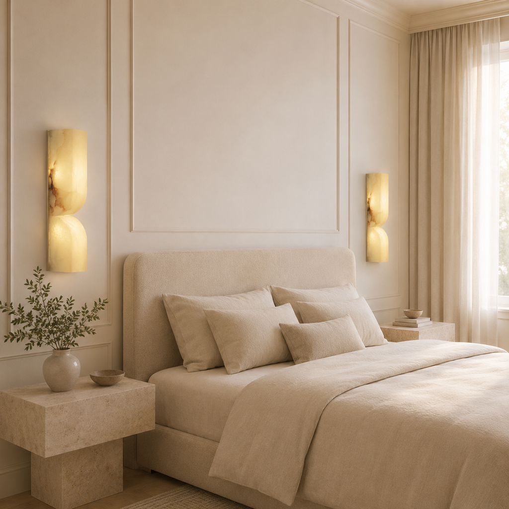 Casa Lumière Moderne Alabaster Wandlamp - Zacht Diffuus Licht