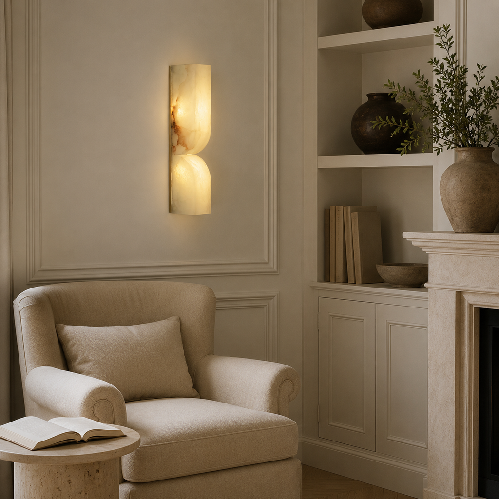 Casa Lumière Moderne Alabaster Wandlamp - Zacht Diffuus Licht