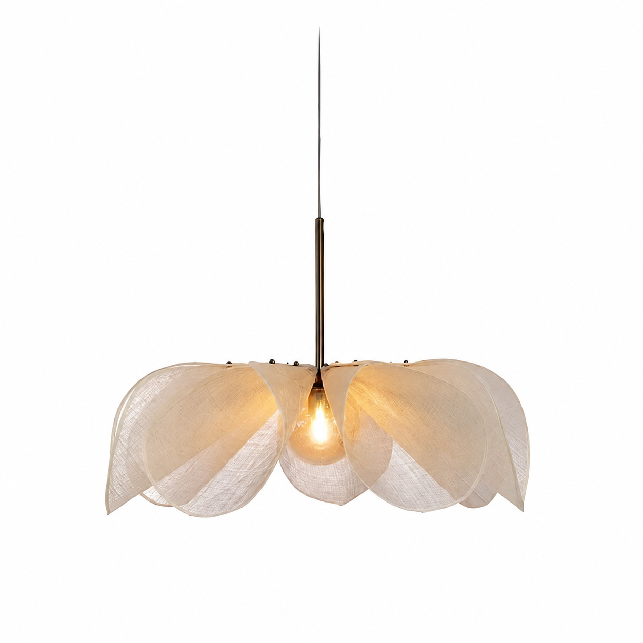 Casa Lumière Nordic Flower Hanglamp - Sculpturale Fabric Design Verlichting