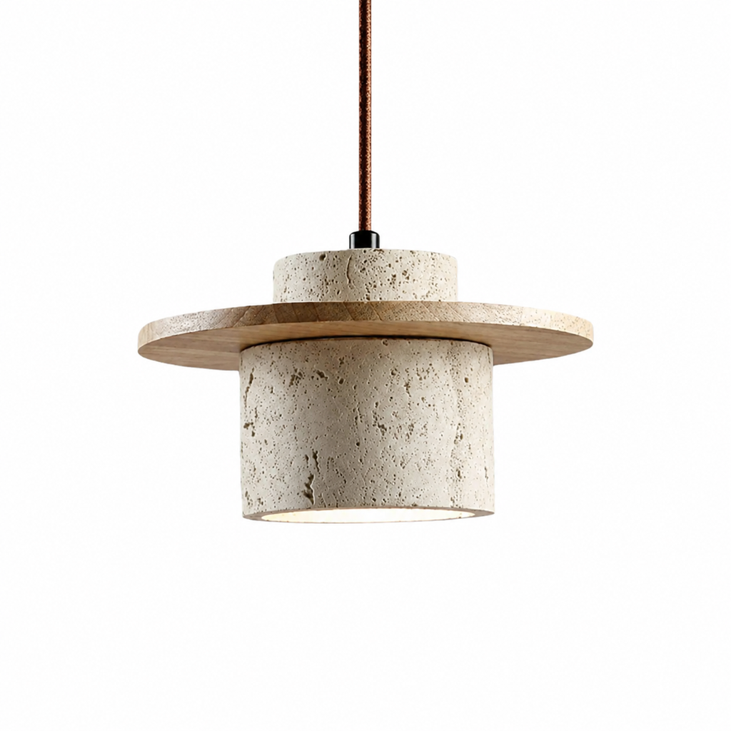 Casa Lumière Japanse Vintage Travertin Hanglamp - Zacht Sfeervol Licht