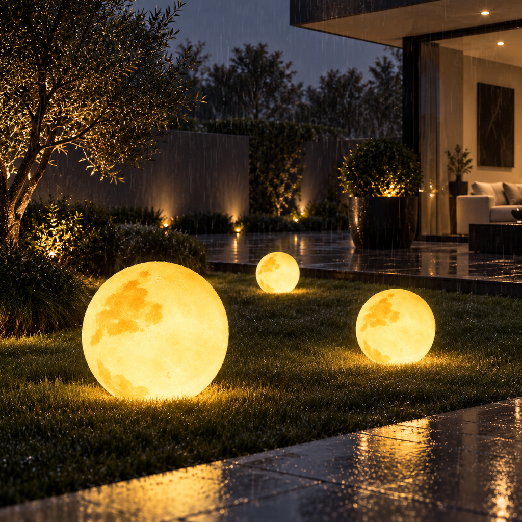 Casa Lumière IP65 Moon Garden Light - 16 Colors & Solar-Powered