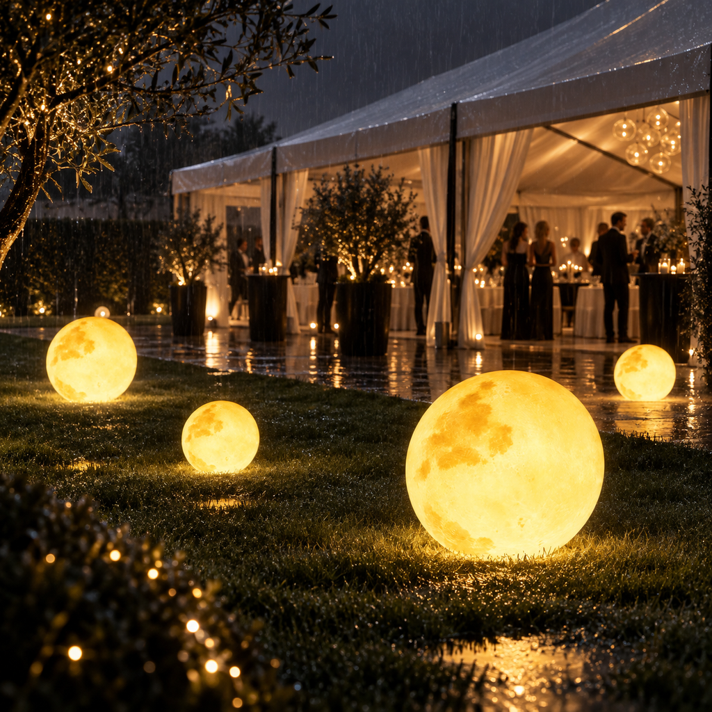 Casa Lumière IP65 Moon Garden Light - 16 Colors & Solar-Powered