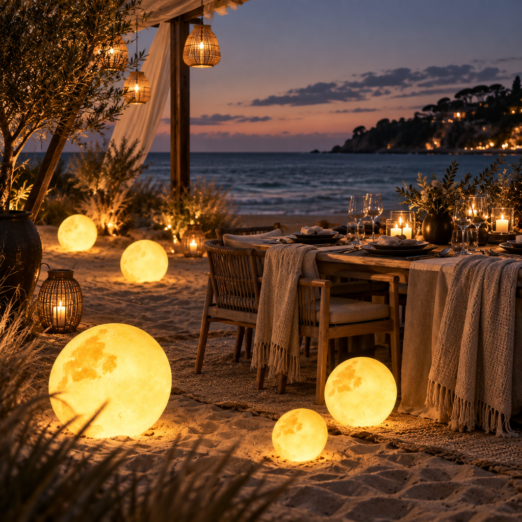 Casa Lumière IP65 Moon Garden Light - 16 Colors & Solar-Powered
