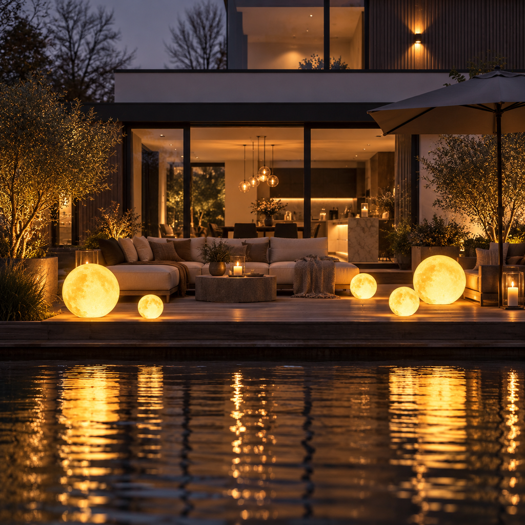 Casa Lumière IP65 Moon Garden Light - 16 Colors & Solar-Powered