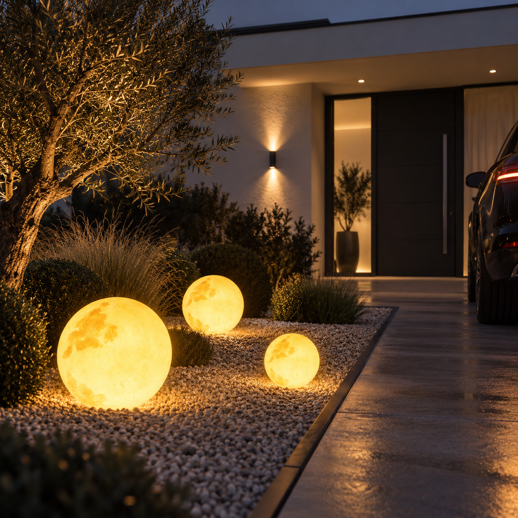 Casa Lumière IP65 Moon Garden Light - 16 Colors & Solar-Powered