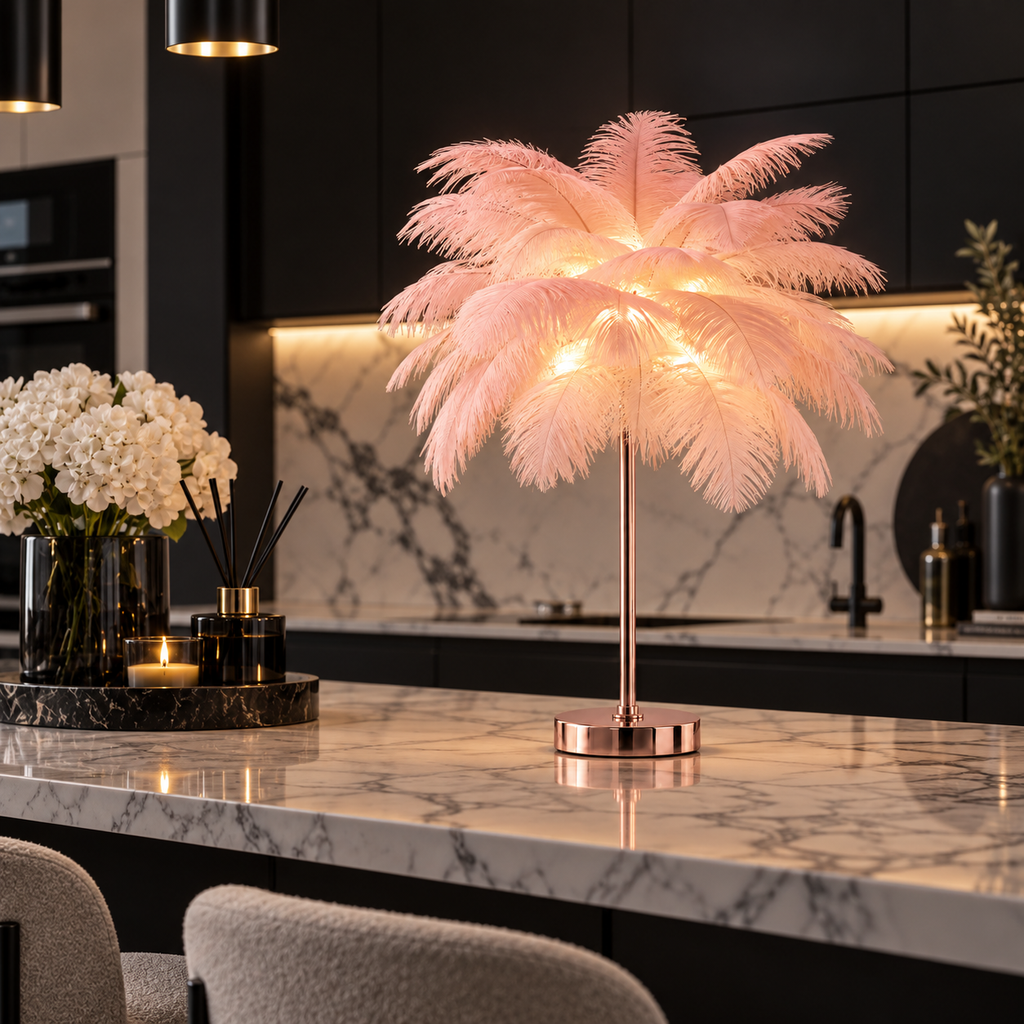 Casa Lumière Ostrich Table Lamp - Designer Lamp Ambient Lighting