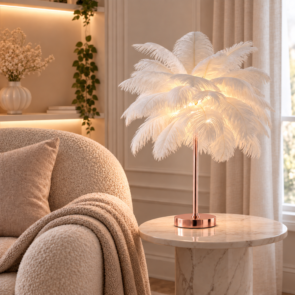 Casa Lumière Struisvogel Tafellamp - Design Lamp Sfeerverlichting