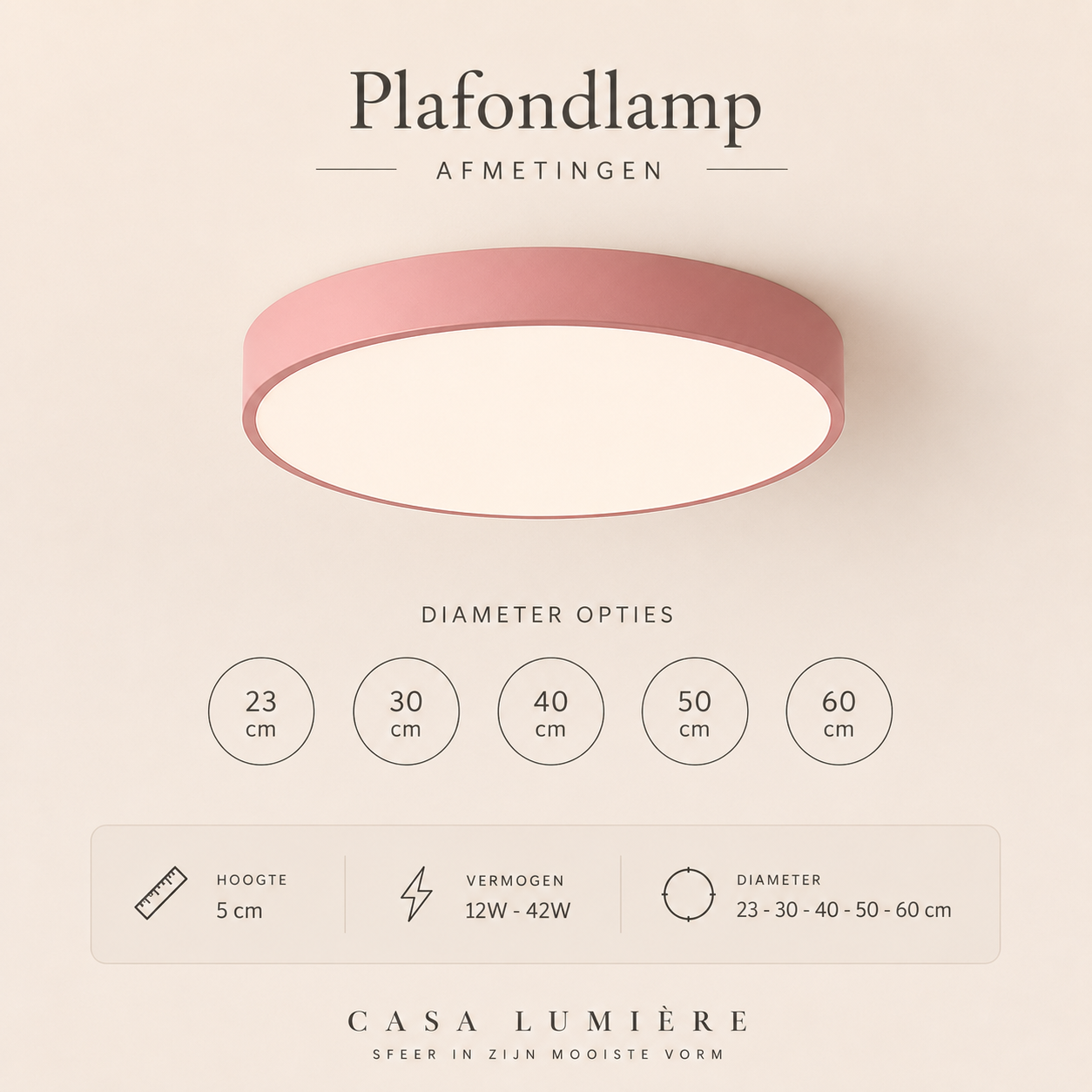 Casa Lumière Minimalistische Nordic LED Plafondlamp - Modern Interieur Design Lamp Sfeerverlichting