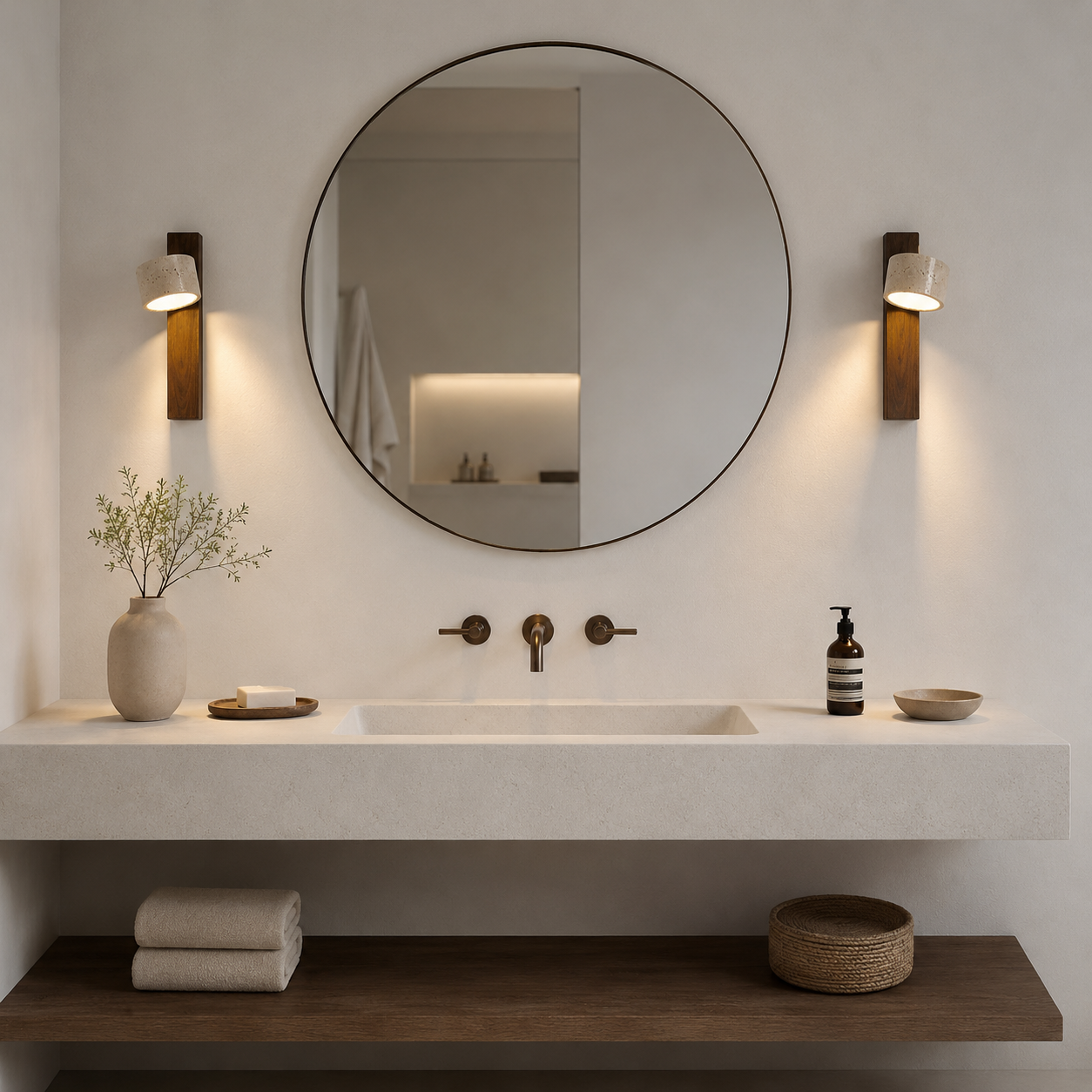 Casa Lumière Travertine Wandlamp - Verstelbare Wandverlichting
