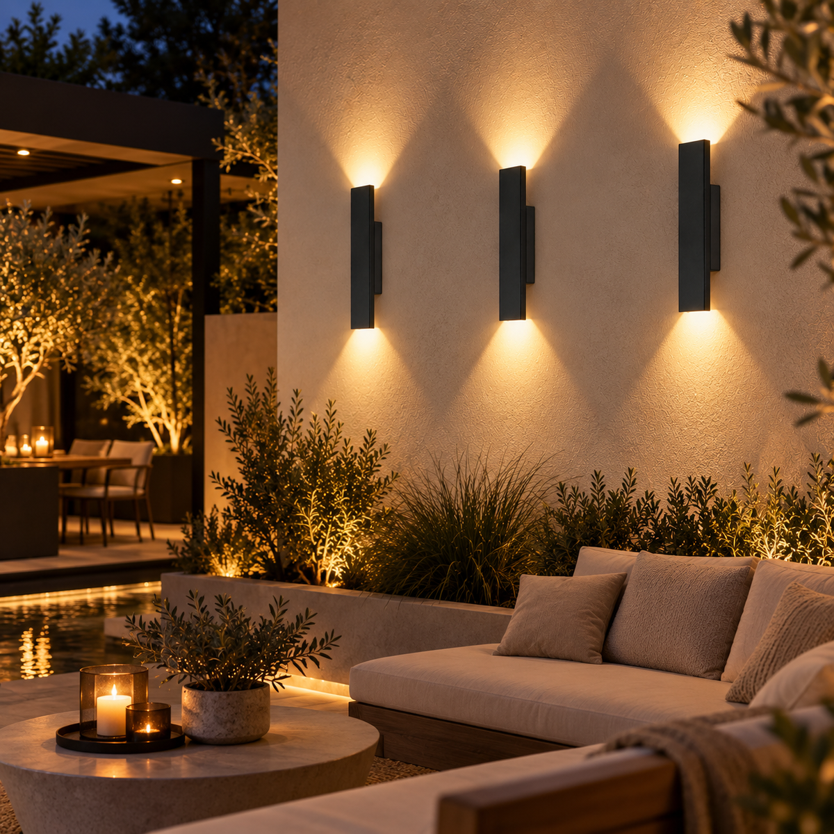 Casa Lumière Buitenlamp - Aluminium Wandlamp IP65 Up & Down Sfeerverlichting