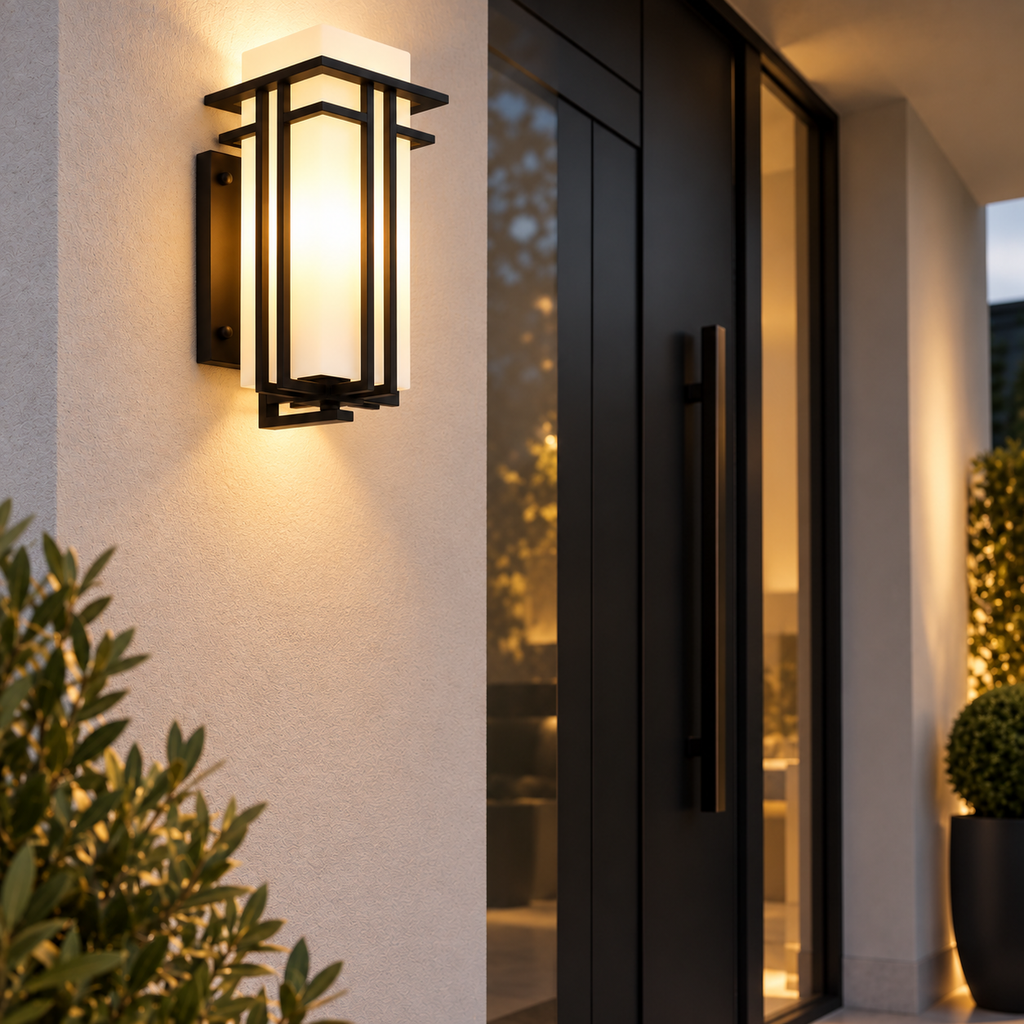 Casa Lumière Industriële Buiten Wandlamp – Zwart Frame IP65