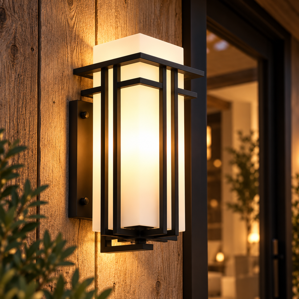 Casa Lumière Industriële Buiten Wandlamp – Zwart Frame IP65