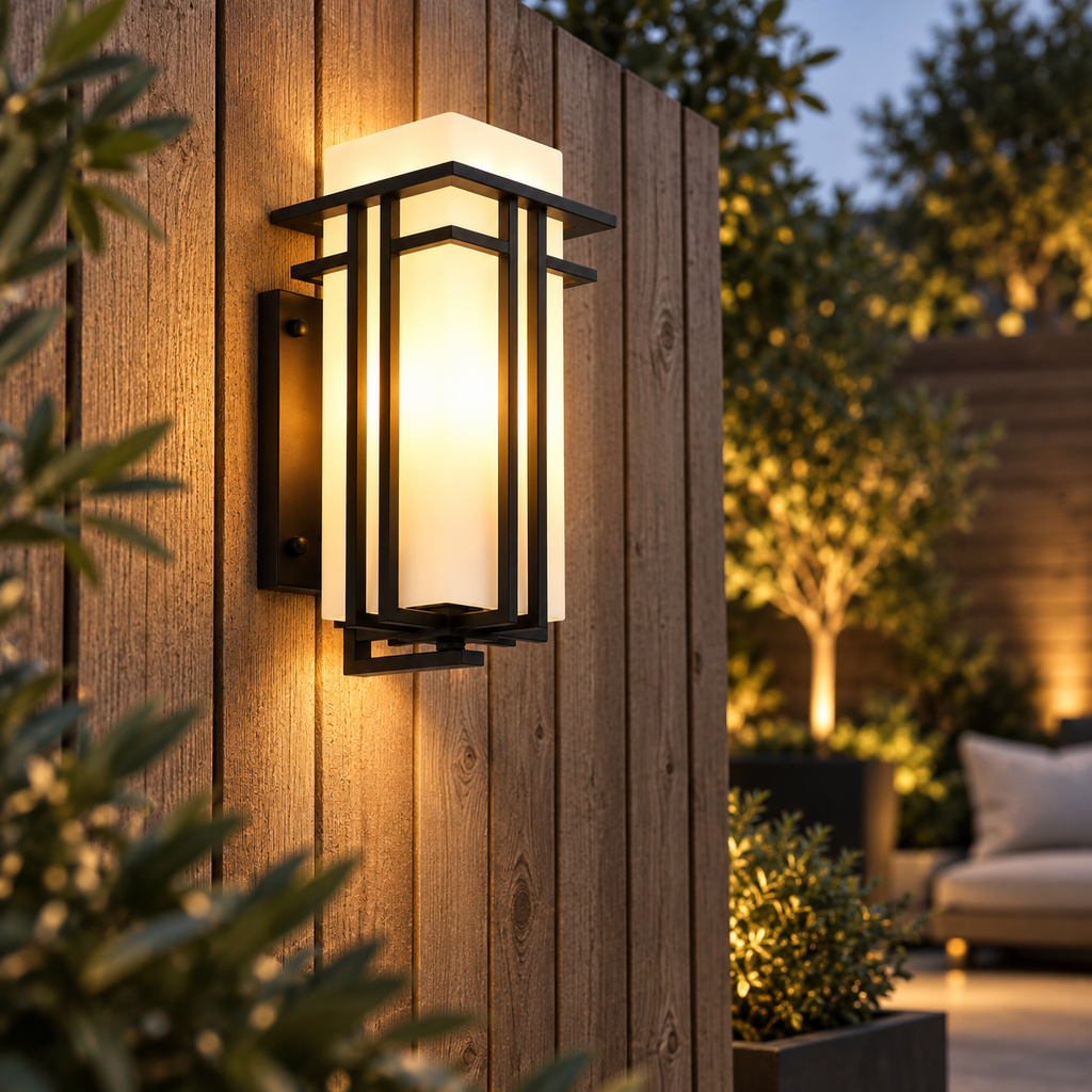 Casa Lumière Industriële Buiten Wandlamp – Zwart Frame IP65