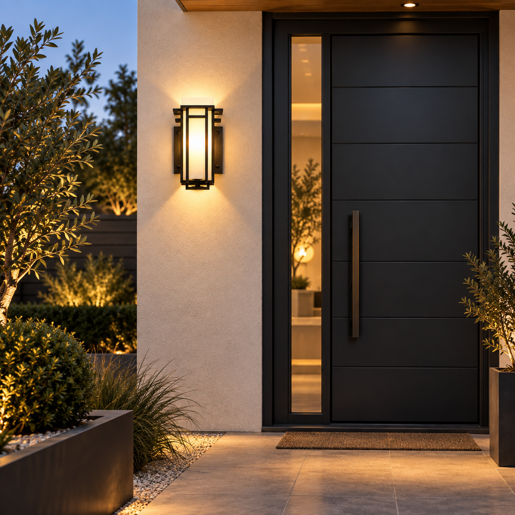 Casa Lumière Industriële Buiten Wandlamp – Zwart Frame IP65