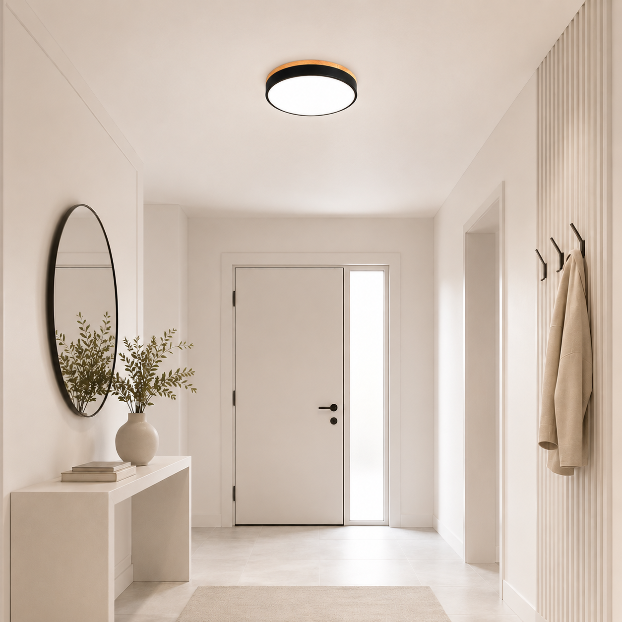 Casa Lumière Nordic Minimalistische LED Plafondlamp - Ronde Flush Mount met Acryl Design