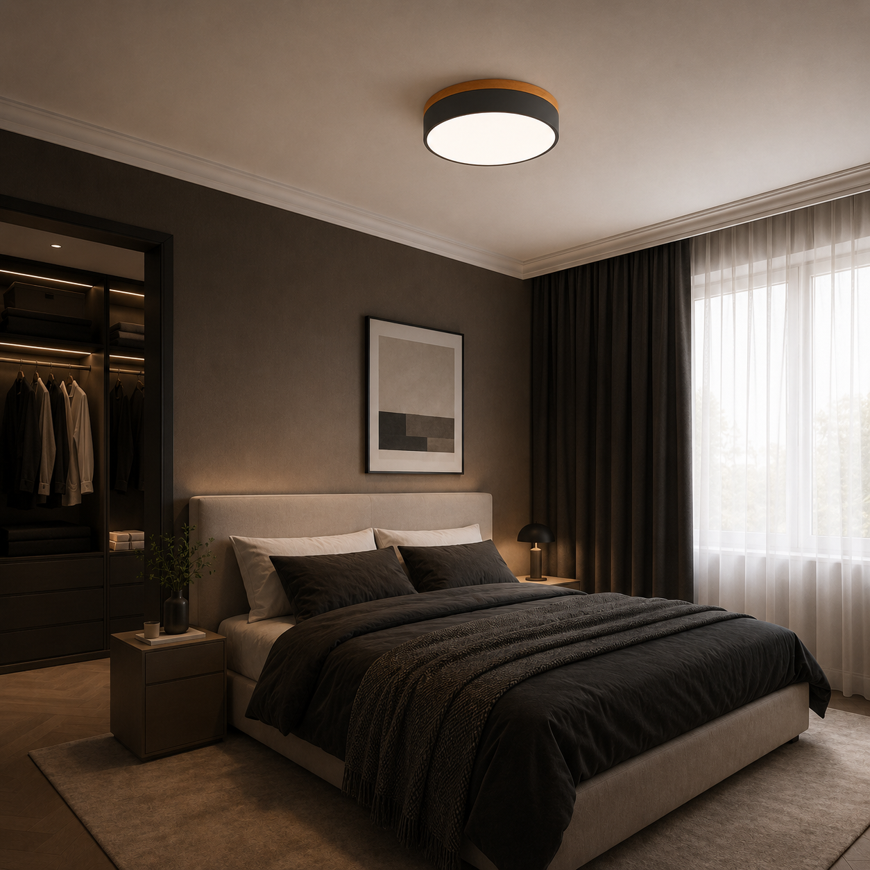 Casa Lumière Nordic Minimalistische LED Plafondlamp - Ronde Flush Mount met Acryl Design