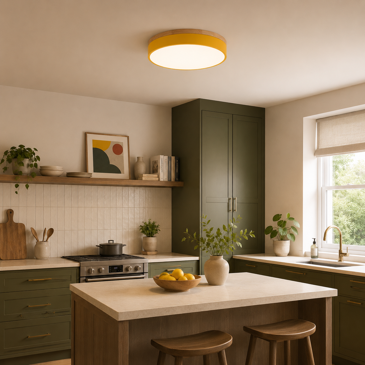 Casa Lumière Nordic Minimalistische LED Plafondlamp - Ronde Flush Mount met Acryl Design