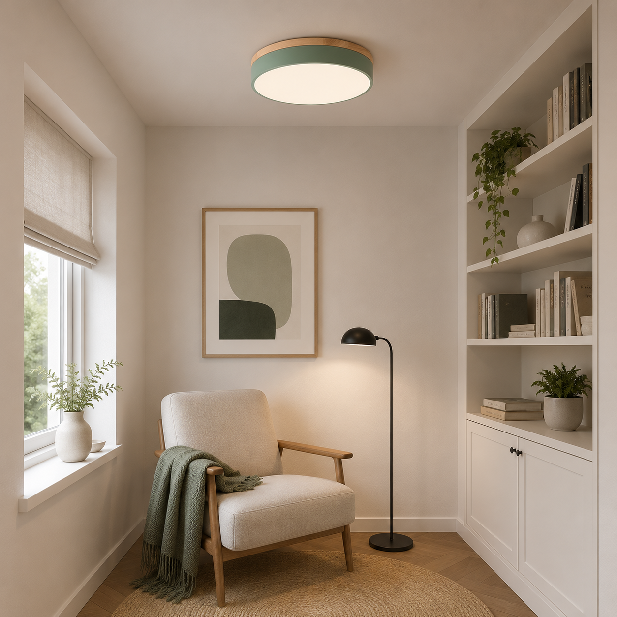 Casa Lumière Nordic Minimalistische LED Plafondlamp - Ronde Flush Mount met Acryl Design