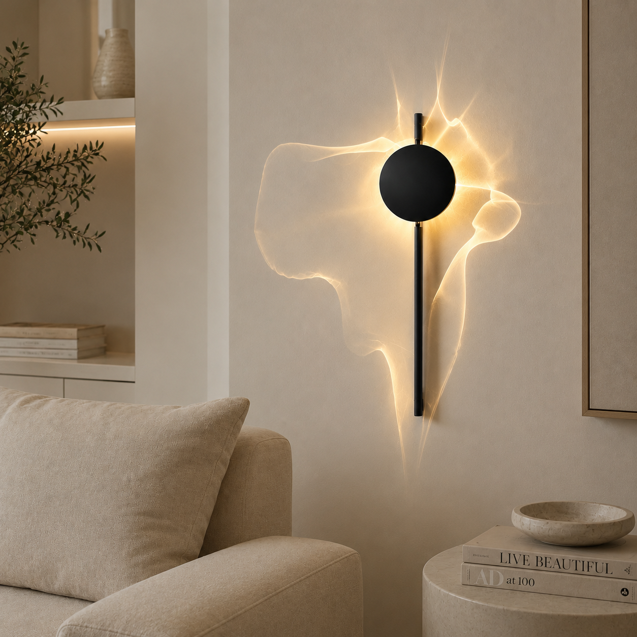 Casa Lumière Wave Sculptuur Wandlamp - Design Lamp Sfeerverlichting