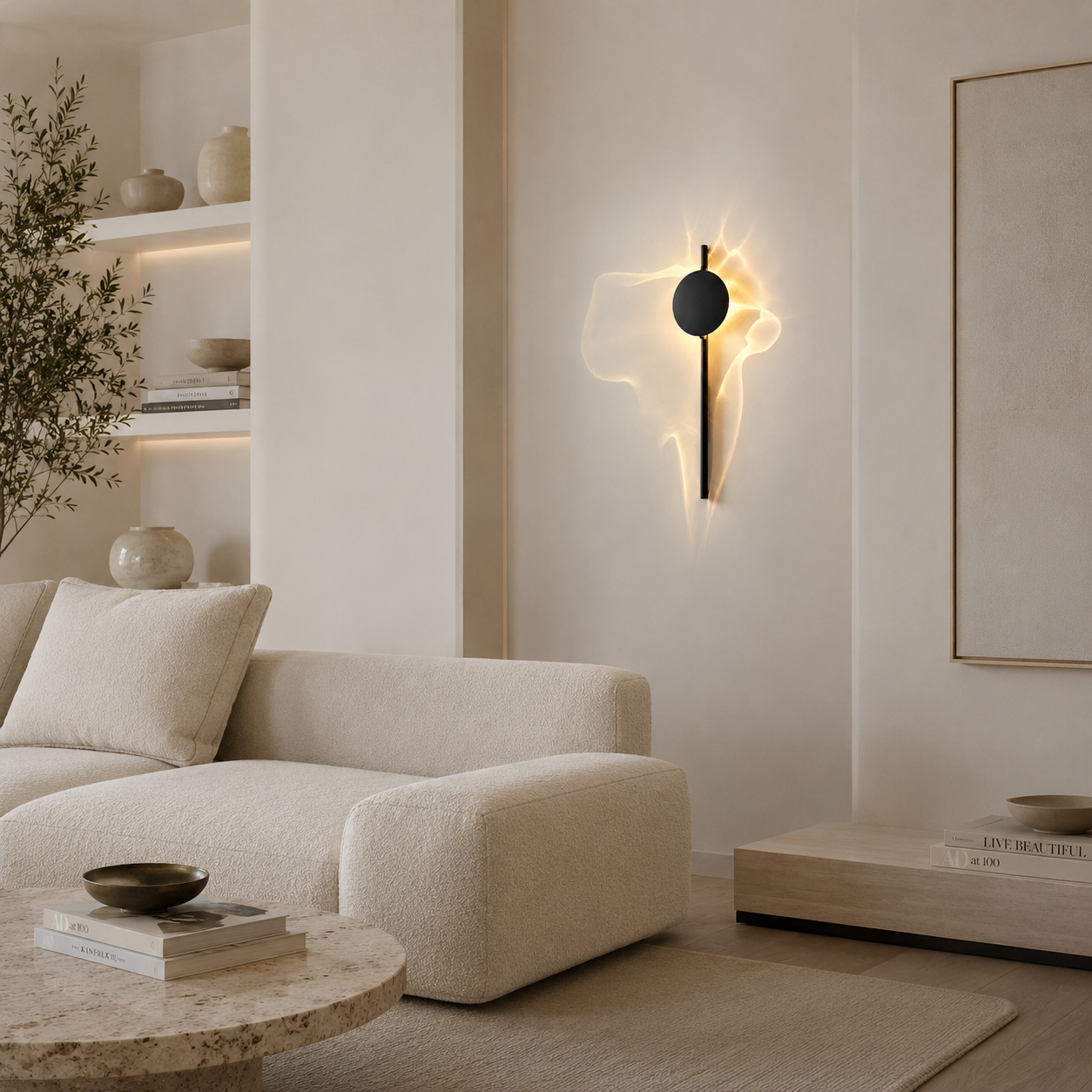Casa Lumière Wave Sculptuur Wandlamp - Design Lamp Sfeerverlichting