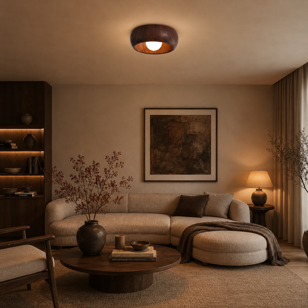 Casa Lumière Ronde Plafondlamp - Design Lamp met Warm LED licht