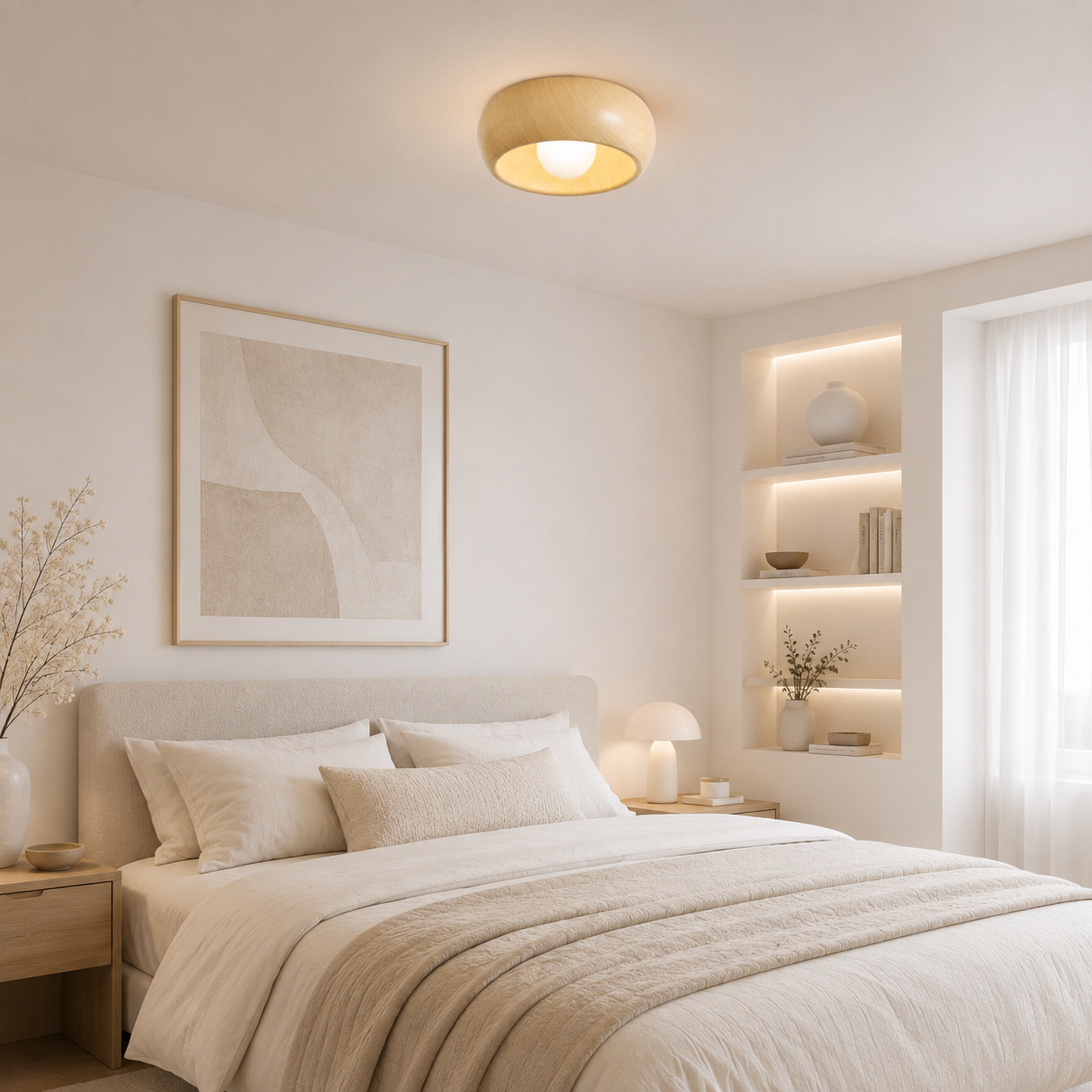 Casa Lumière Ronde Plafondlamp - Design Lamp met Warm LED licht
