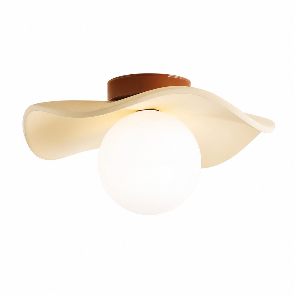 Casa Lumière Sculptuur Plafondlamp met Matglazen Bol