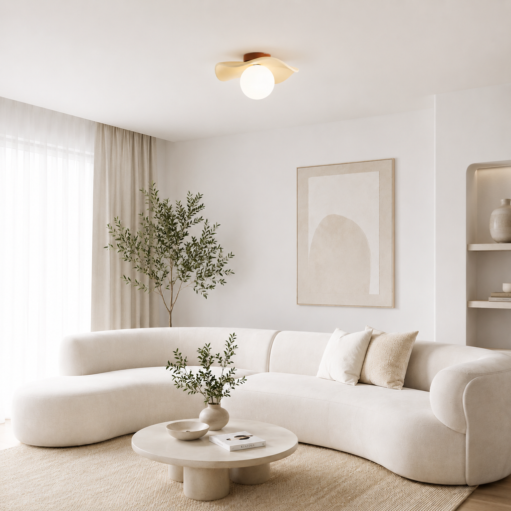 Casa Lumière Sculptuur Plafondlamp met Matglazen Bol