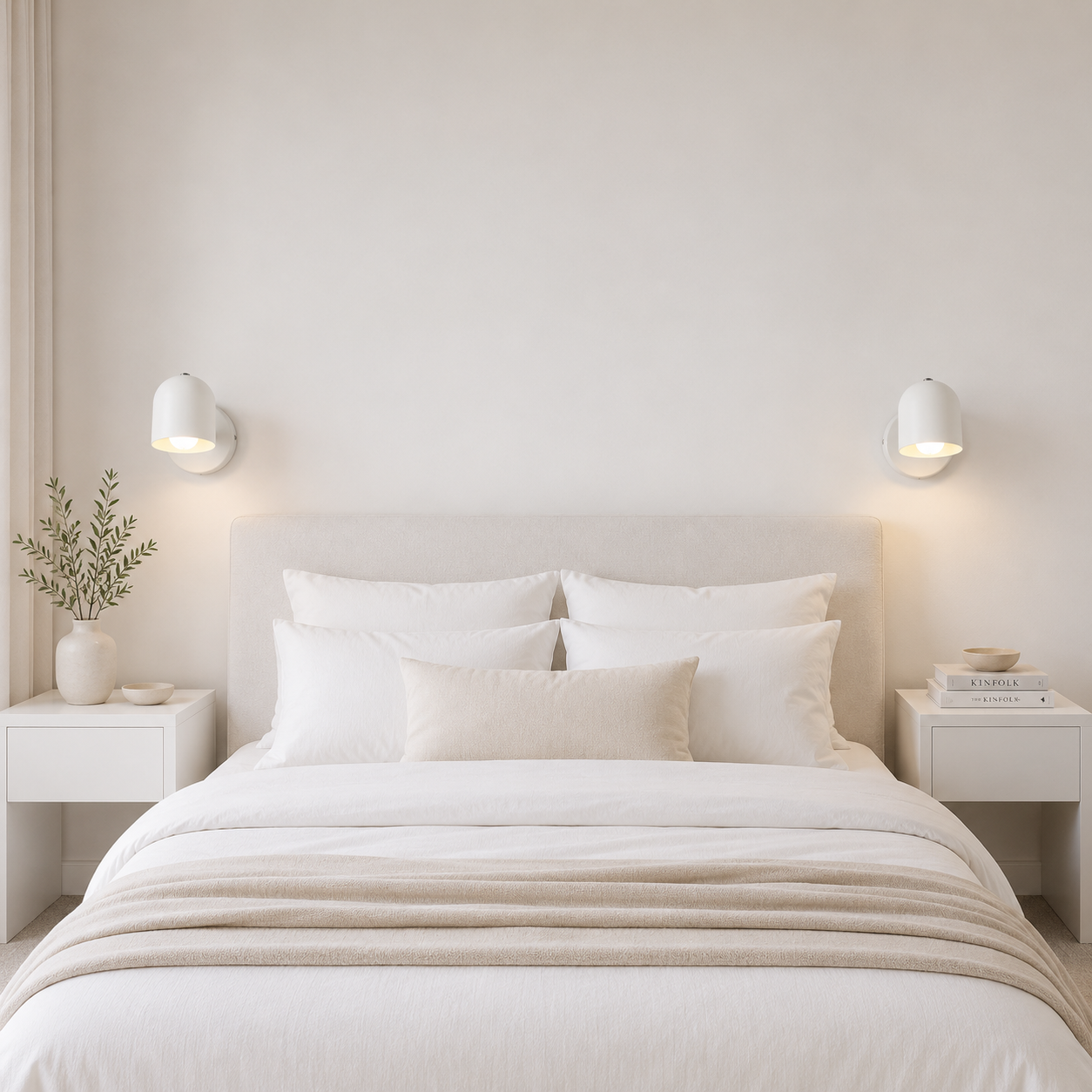 Casa Lumière Minimalistische Wandlamp - Ronde Kap Design Lamp Sfeerverlichting