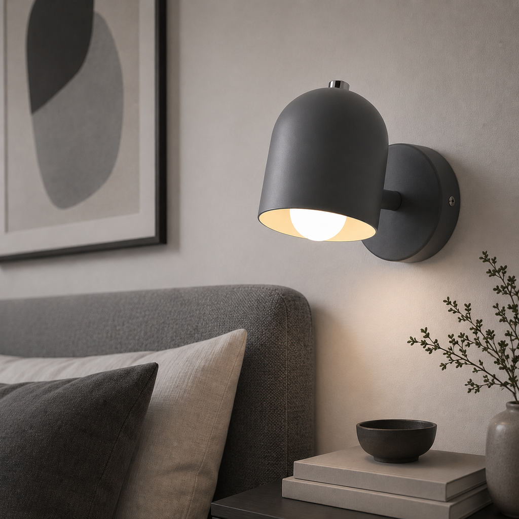 Casa Lumière Minimalistische Wandlamp - Ronde Kap Design Lamp Sfeerverlichting
