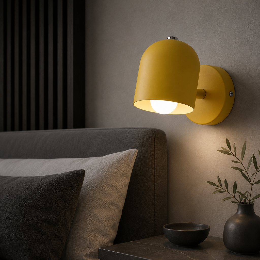 Casa Lumière Minimalistische Wandlamp - Ronde Kap Design Lamp Sfeerverlichting