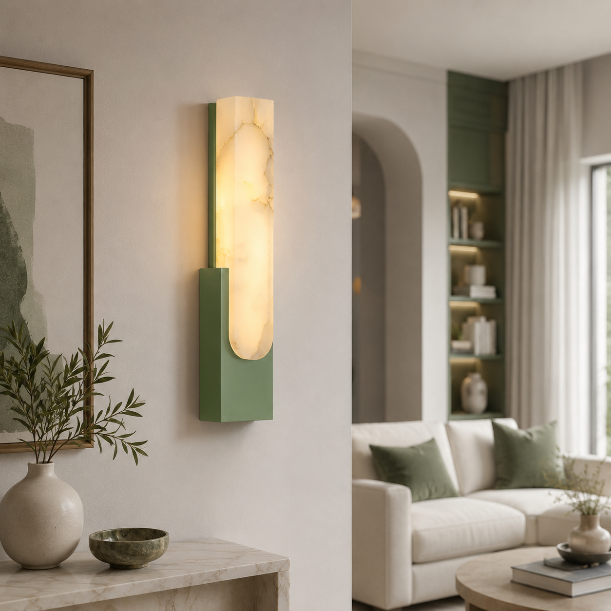 Casa Lumière Alabaster Wandlamp - Moderne Design Lamp Sfeerverlichting