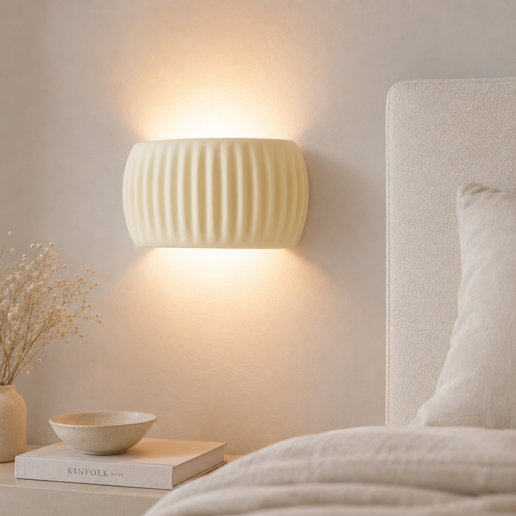Casa Lumière Art Deco Resin Wandlamp - Terracotta Design
