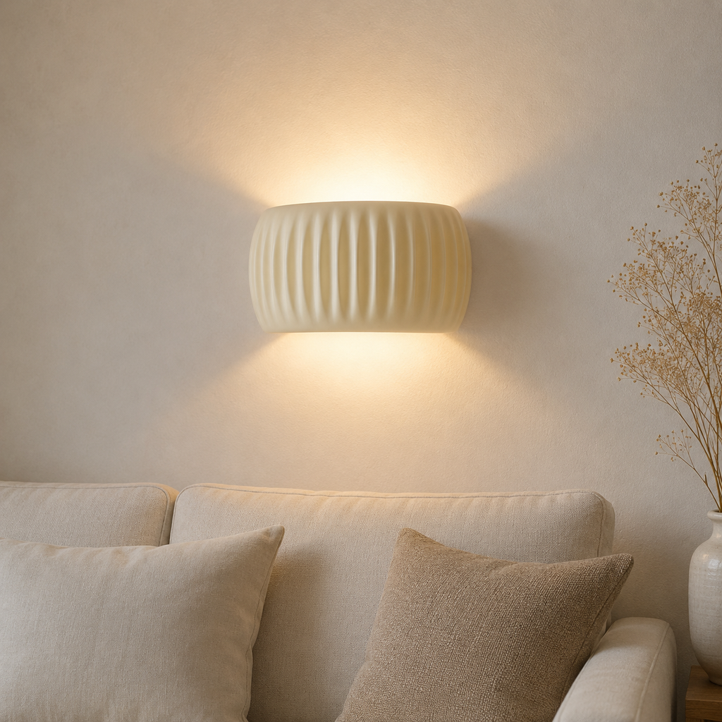 Casa Lumière Art Deco Resin Wandlamp - Terracotta Design