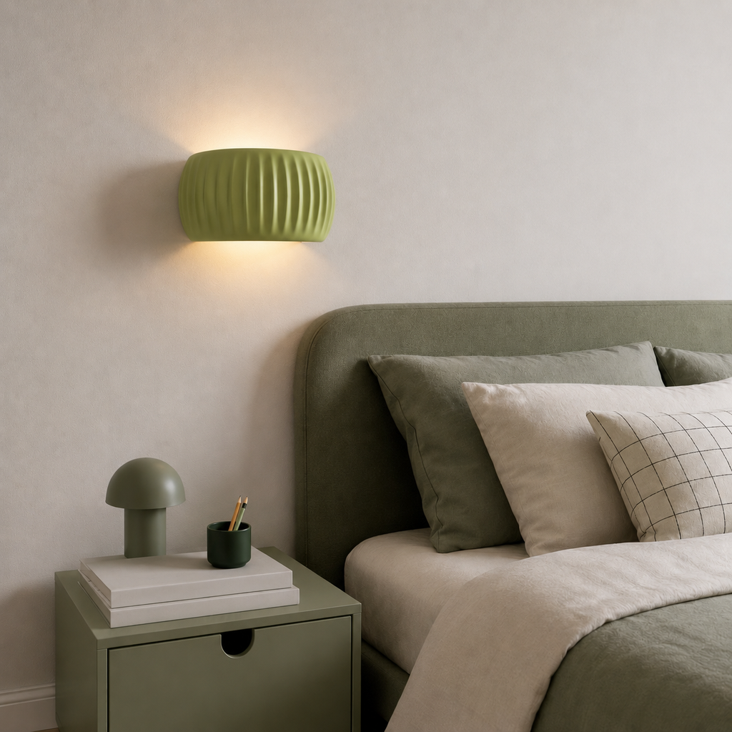 Casa Lumière Art Deco Resin Wandlamp - Terracotta Design