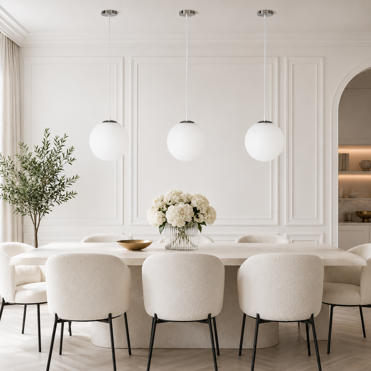 Casa Lumière Glazen Bol Hanglamp Nordic Design – Minimalistische Design Lamp
