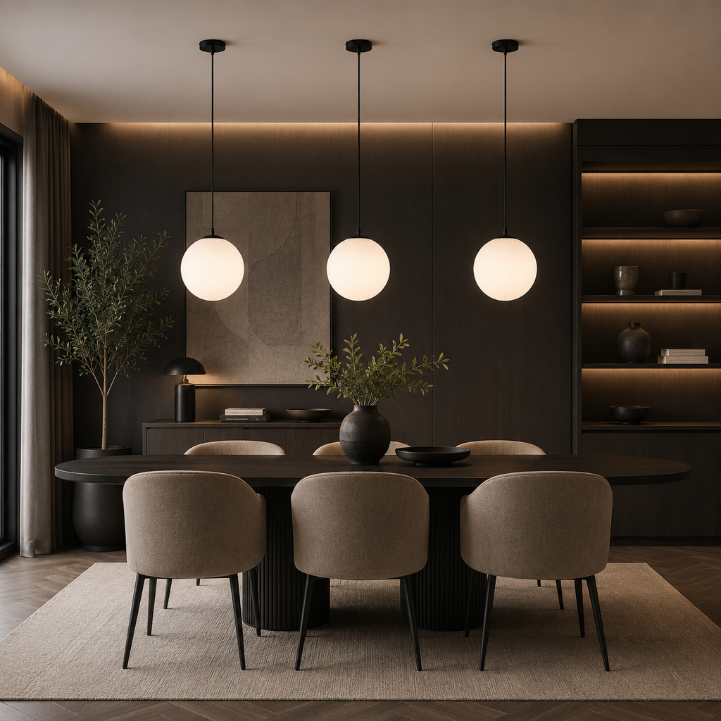Casa Lumière Glazen Bol Hanglamp Nordic Design – Minimalistische Design Lamp