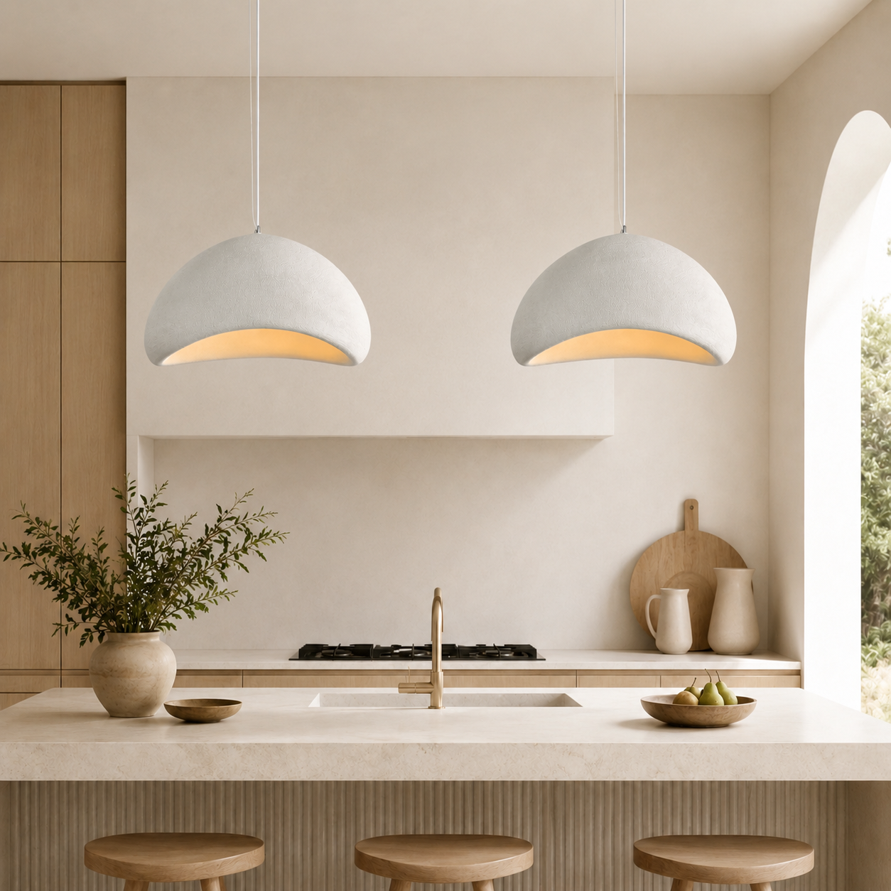 Casa Lumière Wabi-Sabi Japandi Hanglamp Cloud Burst - Design Lamp Eetkamer, Woonkamer & Slaapkamer