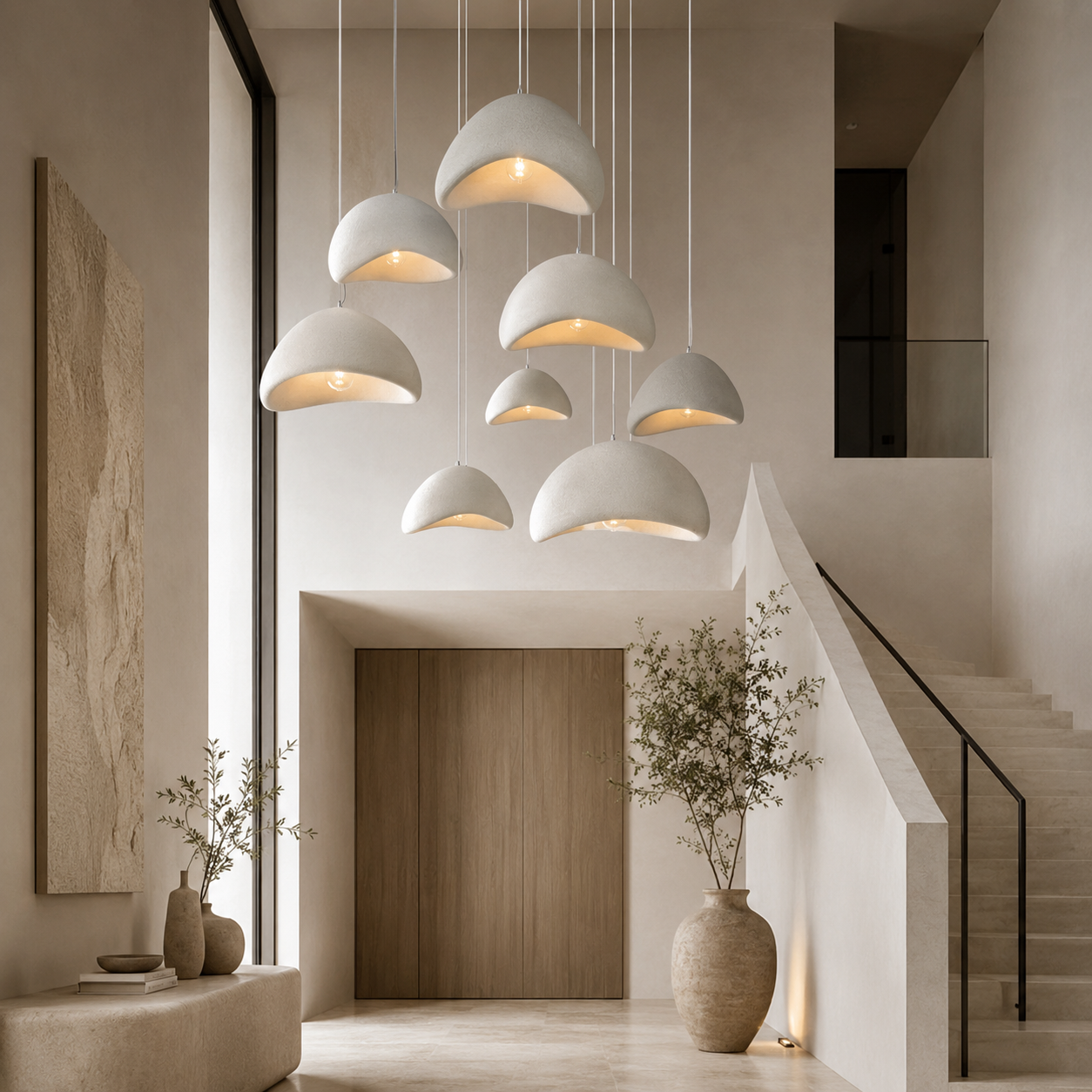 Casa Lumière Wabi-Sabi Japandi Hanglamp Cloud Burst - Design Lamp Eetkamer, Woonkamer & Slaapkamer