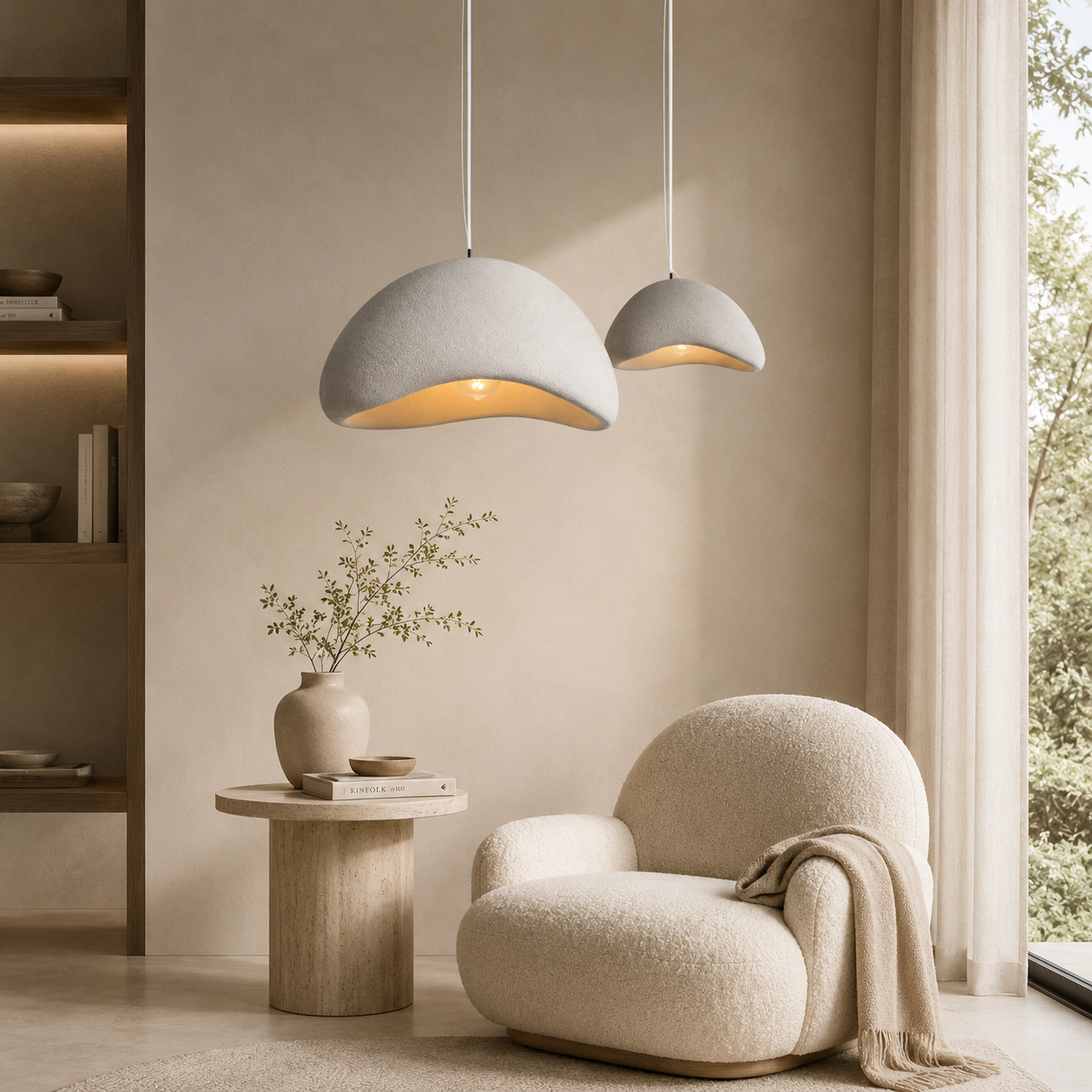 Casa Lumière Wabi-Sabi Japandi Hanglamp Cloud Burst - Design Lamp Eetkamer, Woonkamer & Slaapkamer