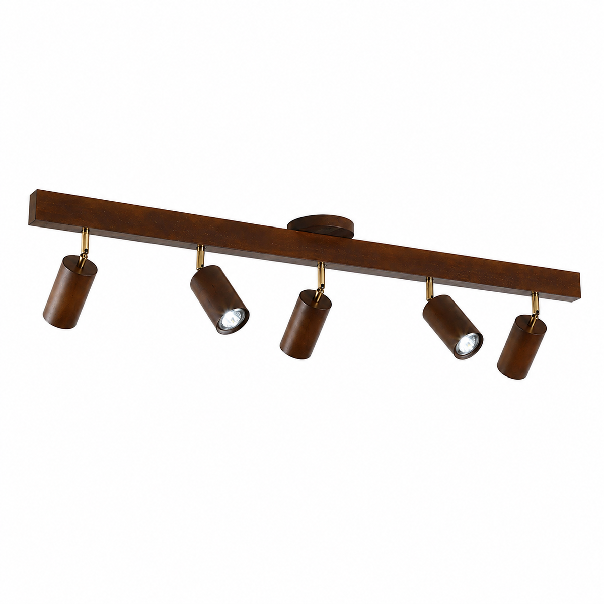 Casa Lumière Houten Track Plafondlamp - Design Lamp Warme Spotverlichting
