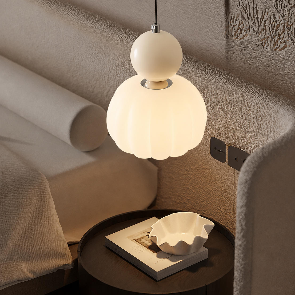 Casa Lumière Glazen Hanglamp - Decoratieve Bol Design Lamp