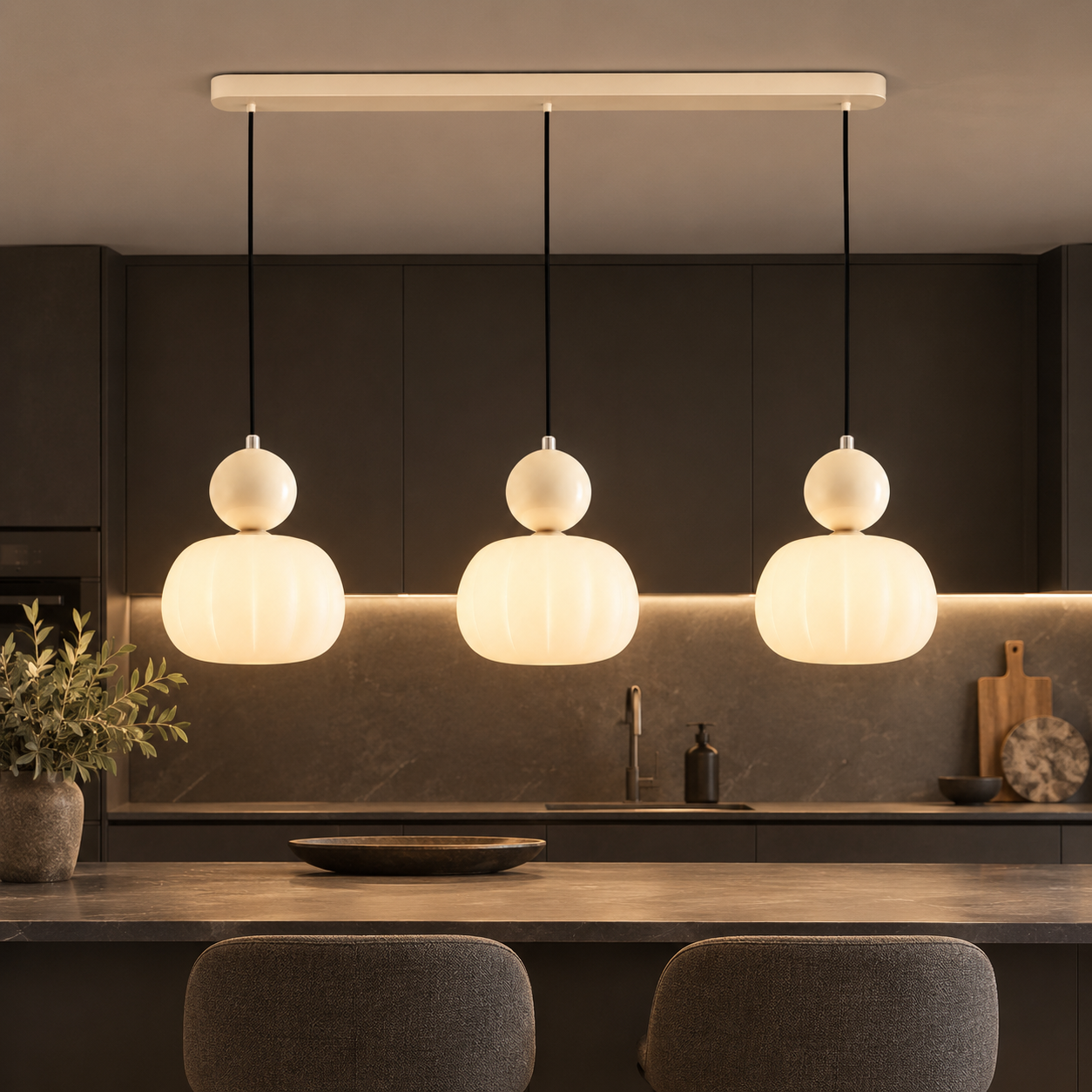 Casa Lumière Glazen Hanglamp - Decoratieve Bol Design Lamp
